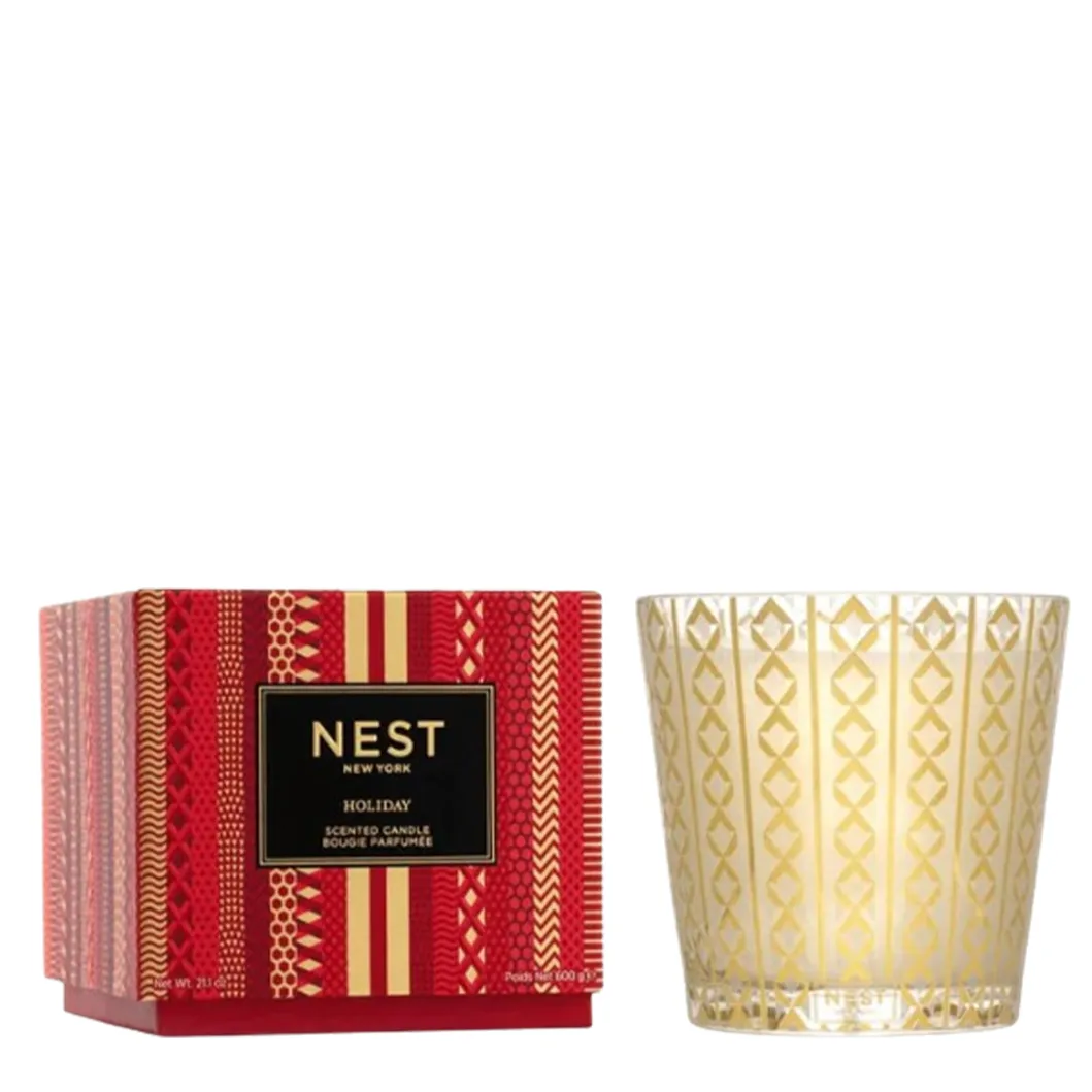 Nest 3-Wick Holiday Candle