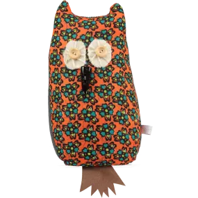 Orange Afro Owl Doorstop With Lavender