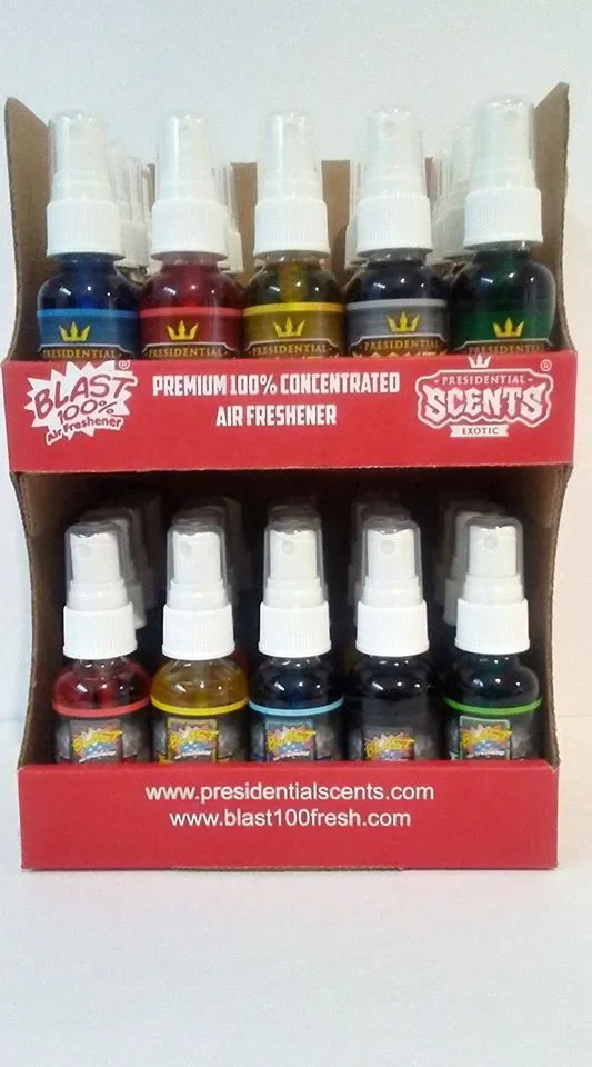 PRESIDENTIAL SCENTS AIR FRESHENER 4O CT. DISPLAY