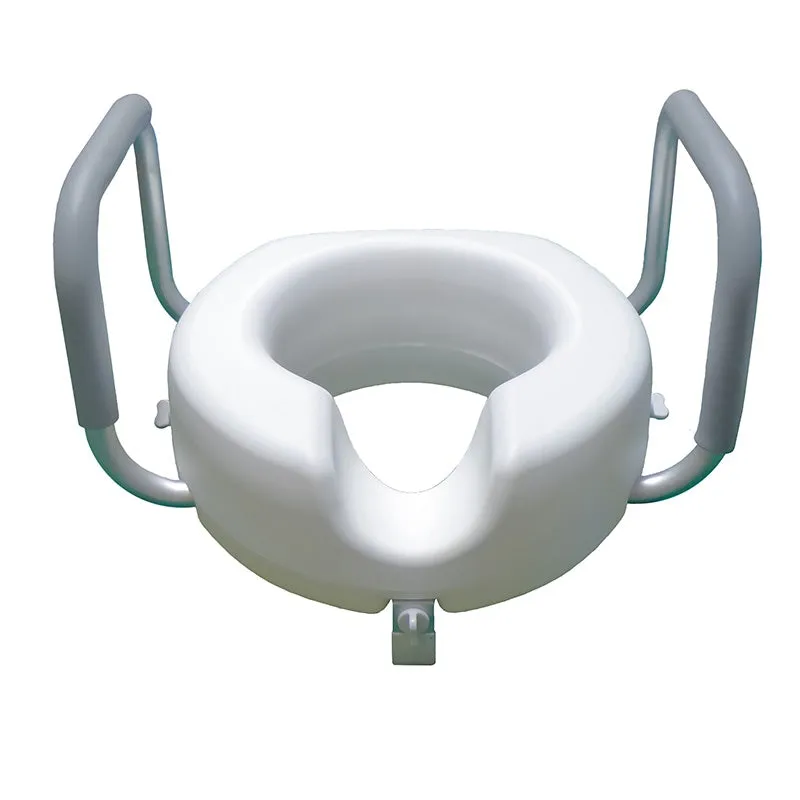 Raised Toilet Seat with Arms