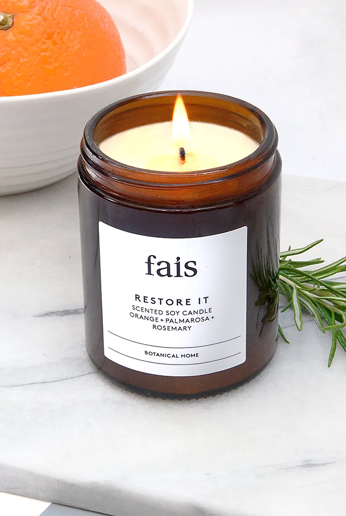 Restore It Orange, Palmarosa & Rosemary Candle