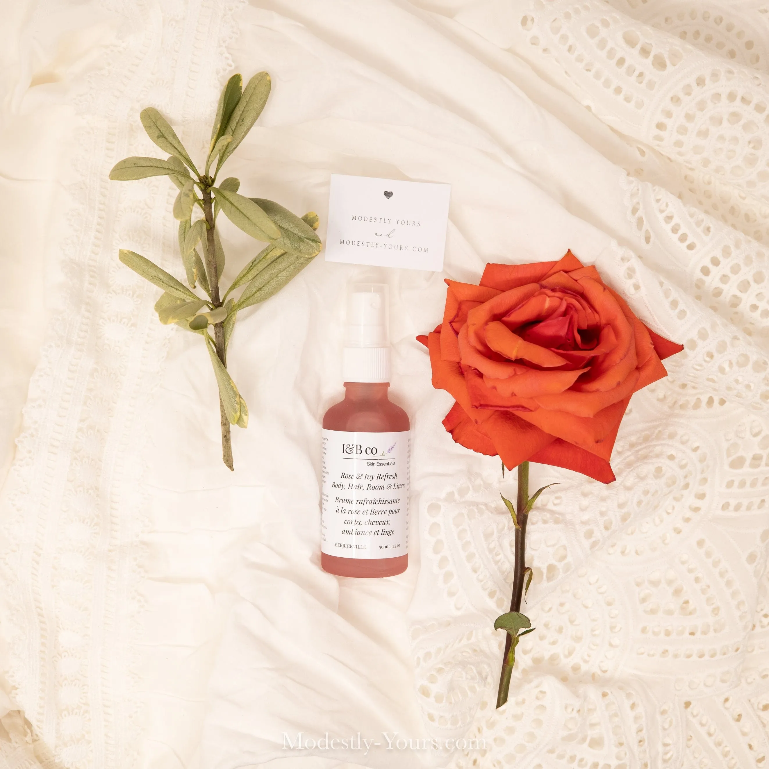 Rose Ivy Refresh Spray, Pure Skincare Spa Botanicals, Vegan