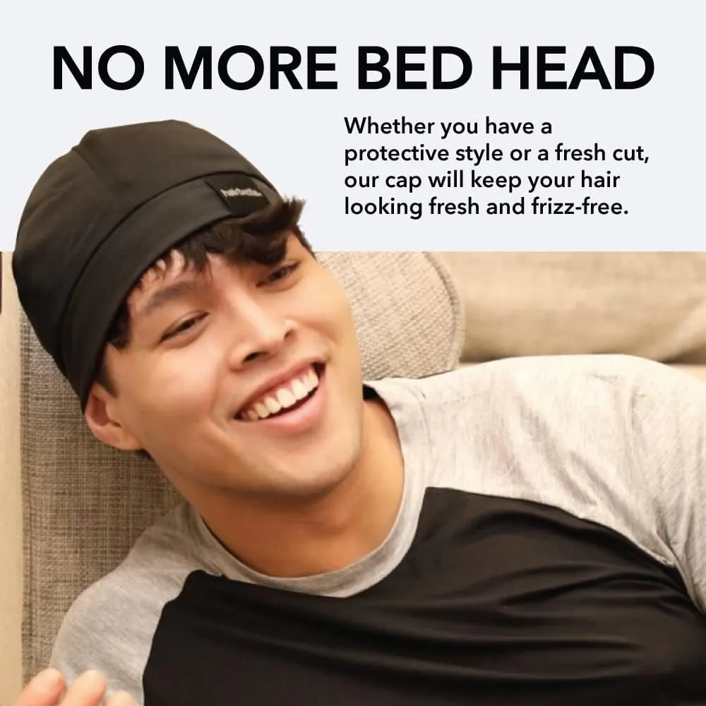 Satin-Lined, Men's Sleep Cap, Adjustable Wave Cap