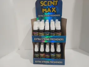 SCENT MAX ASSORTED 50 COUNT PREMIUM OIL BASED AIR FRESHERNER DISPLAY EXTRA STRONG