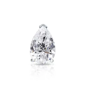 Solitaire 1.00 ct Pear Shape IVS2 GIA Diamond Pendant in White Gold