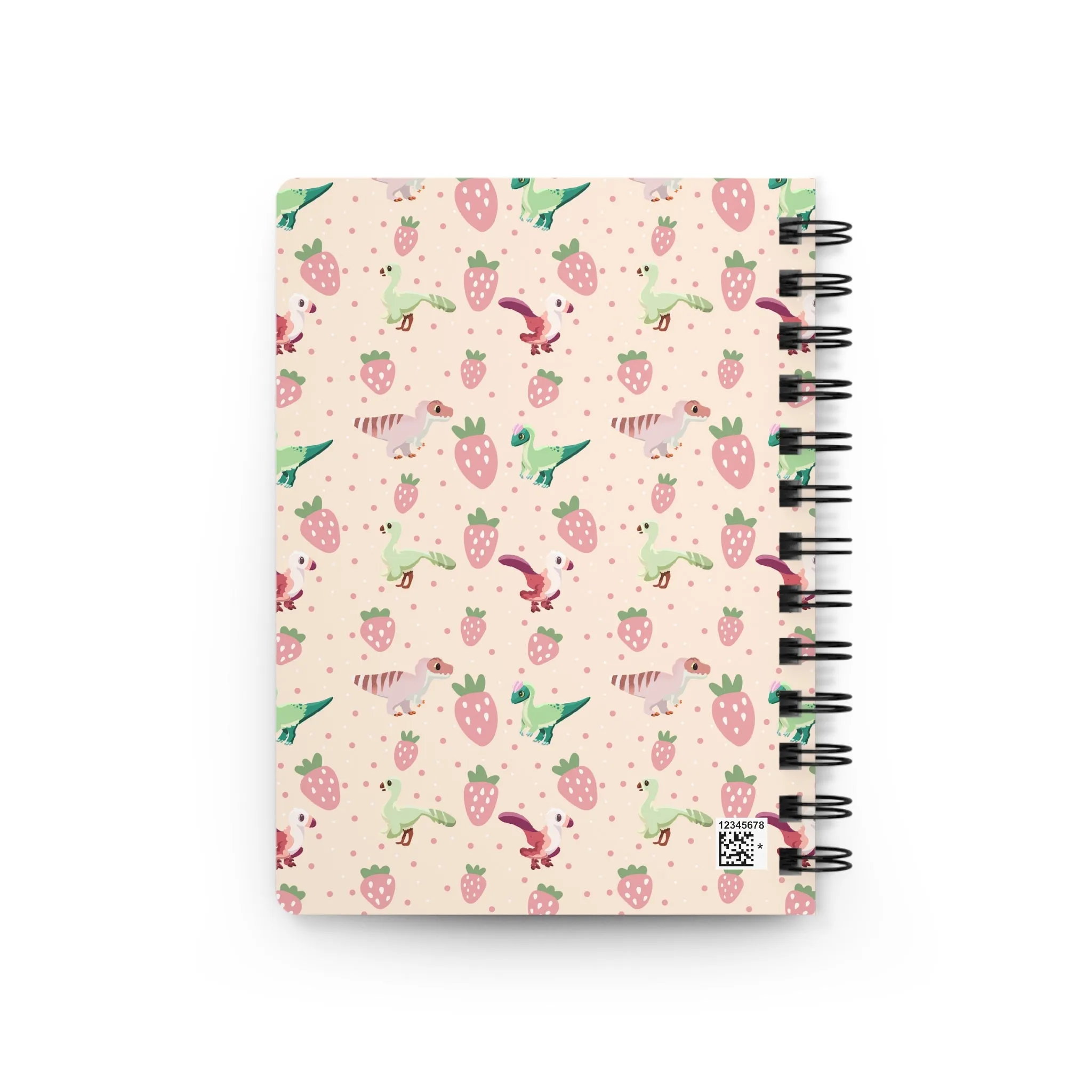 Strawberry Dinos - Spiral Bound Journal