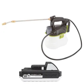 Sun Joe 24V-GS-LTW 24-Volt* IONMAX Multi-Purpose Chemical Sprayer Kit | W/ 1.3-Ah Battery   Charger