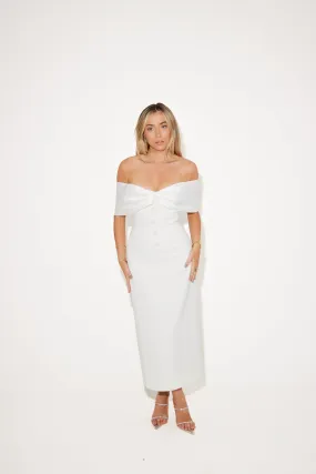 The Ultimate Muse Bow Midi Dress