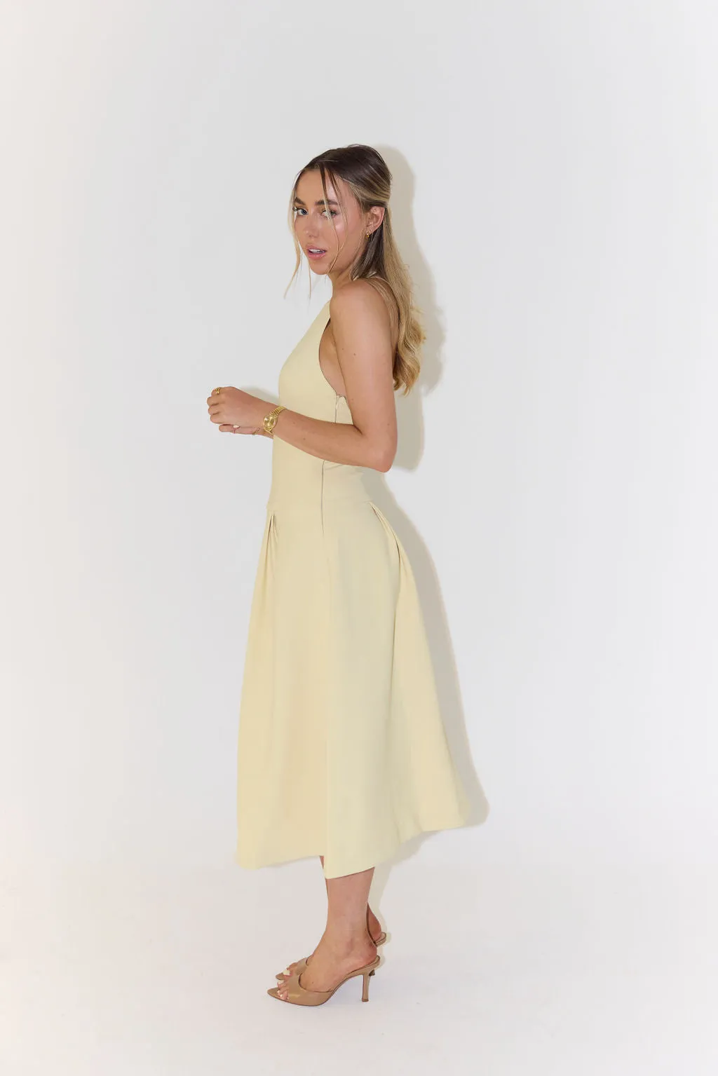 The Ultimate Muse Dropped Hem Midi Dress