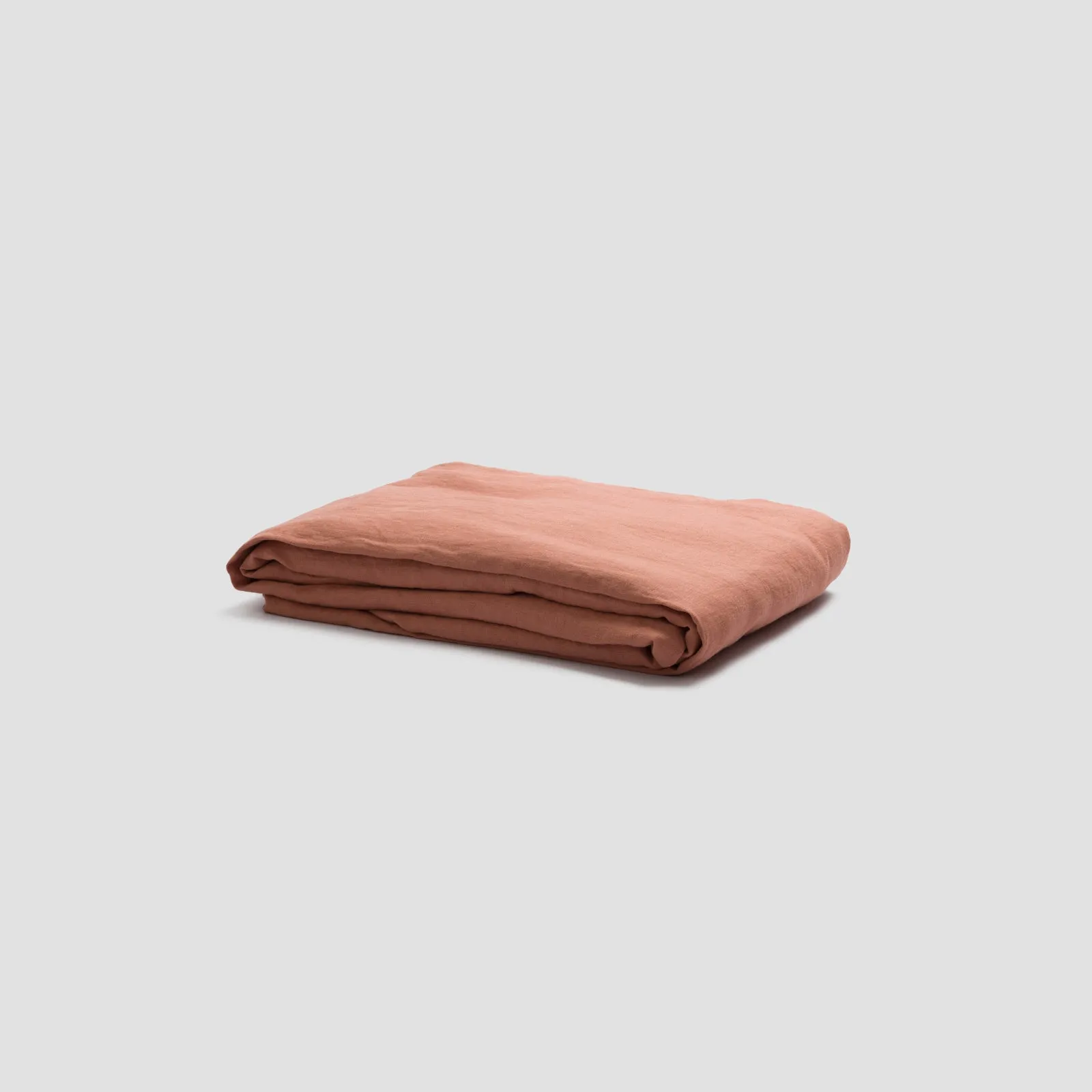 Warm Clay 100% Linen Fitted Sheet