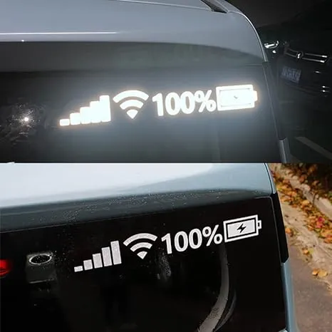 Wifi & Battery Reflective Sticker